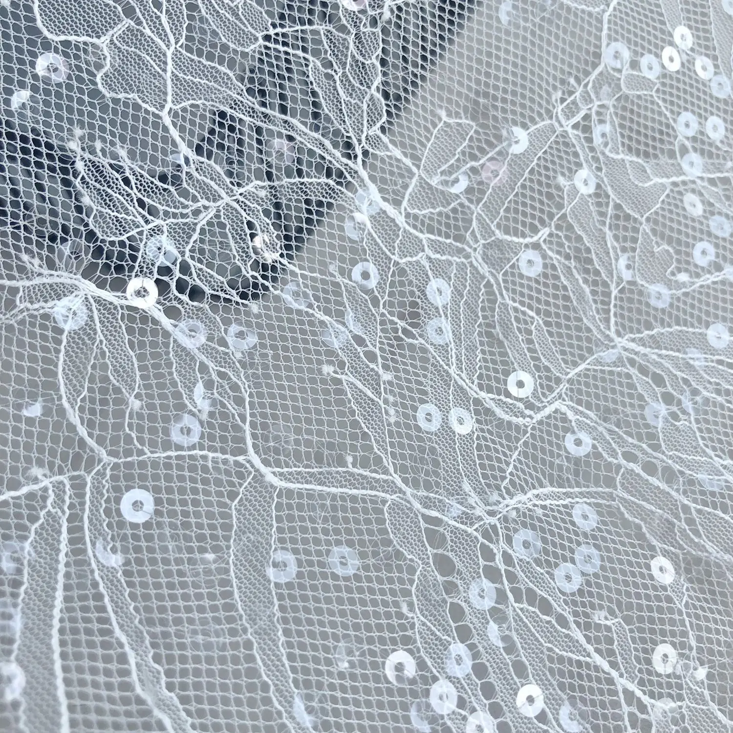 

1 ярд 150 см в ширину французские кружевные блестки Шантильи «сделай сам» для платья невесты вуаль швейный аксессуар