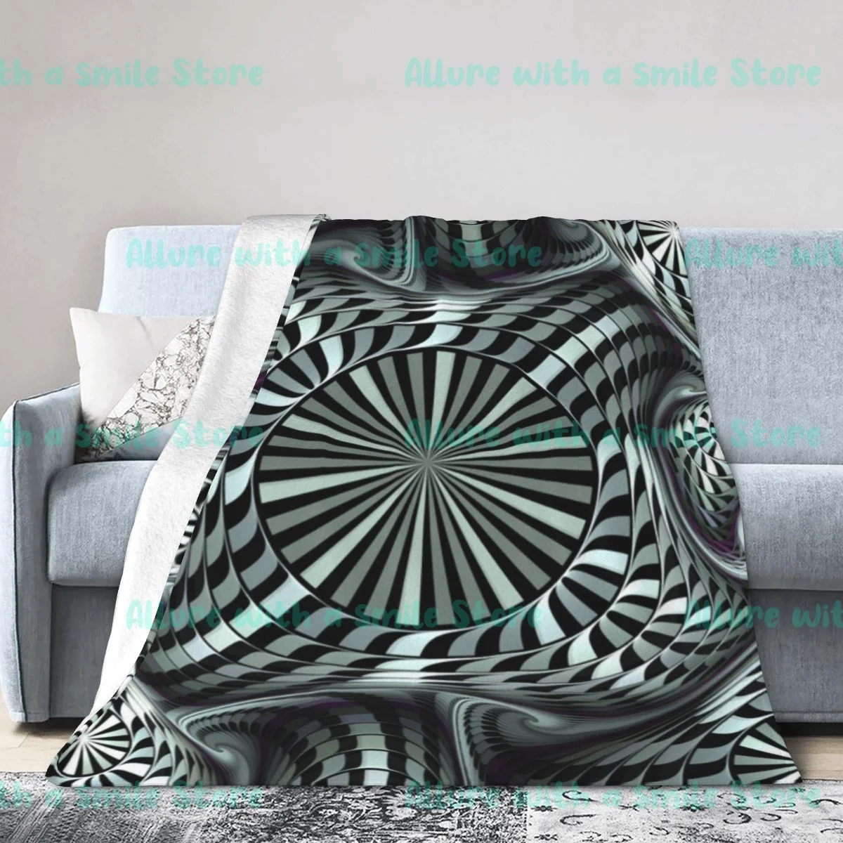 

Vortex Illusion Fun Fashion 3d Printed Fleece Blanket Blanket Sofa Bed Blanket Super Soft Warm Blanket Luxury Blanket Flannel