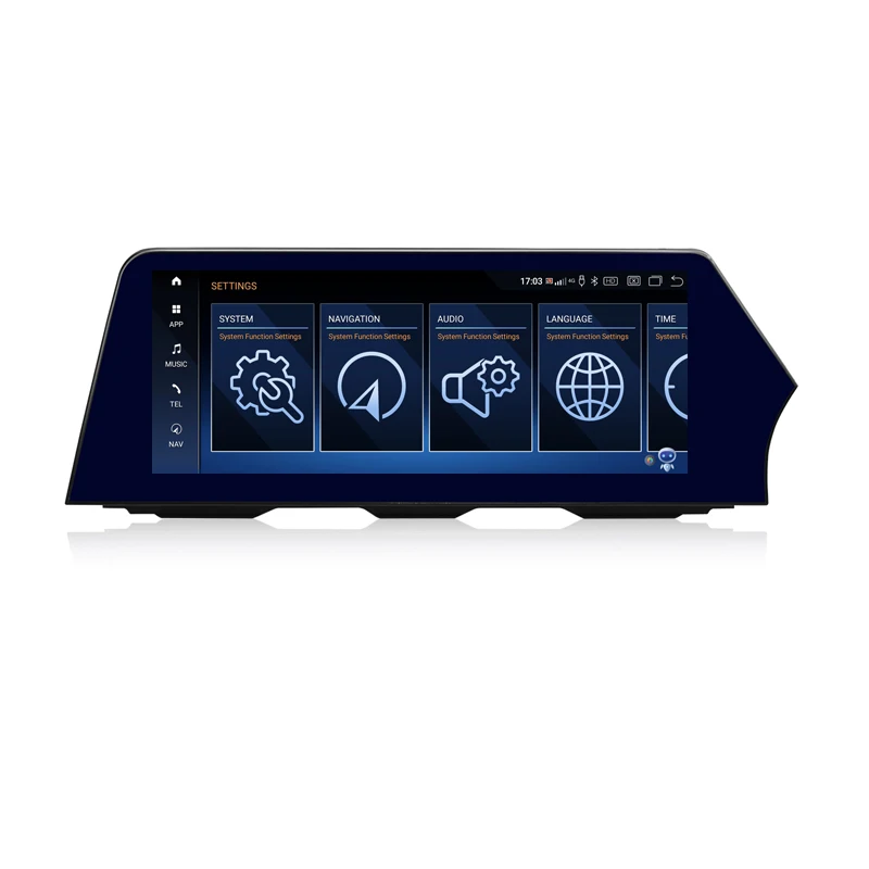 12 3-дюймовый беспроводной мультимедийный радиоприемник RHD Carplay Android 13 для BMW 5 серии