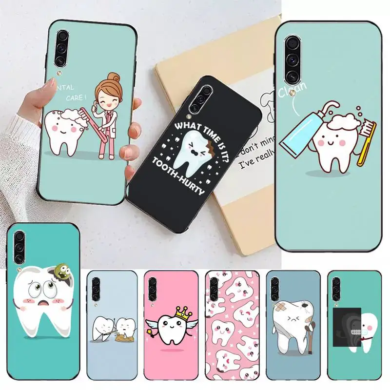 Чехол стоматологический зубчатый для телефона Samsung galaxy A S note 23 53 22 20 52 21 13 51 71 32 12 10 fe