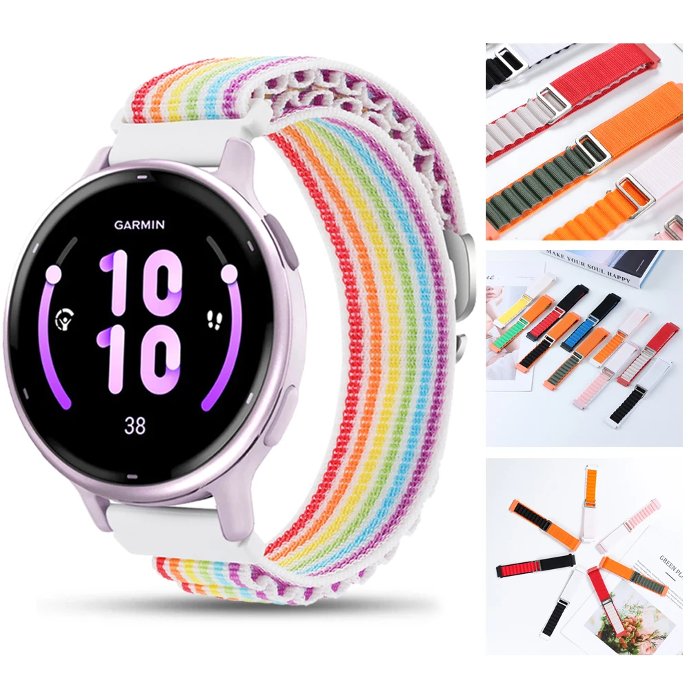 Ремешок для часов Garmin Vivoactive 5 3 Forerunner 165 55 645 245 Venu Sq 2 Plus спортивный браслет