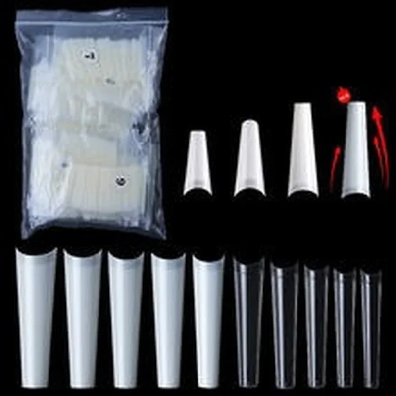 

500 штук гроба, округлые, квадратные искусственные ногти, накладные ногти, Длинные искусственные ногти