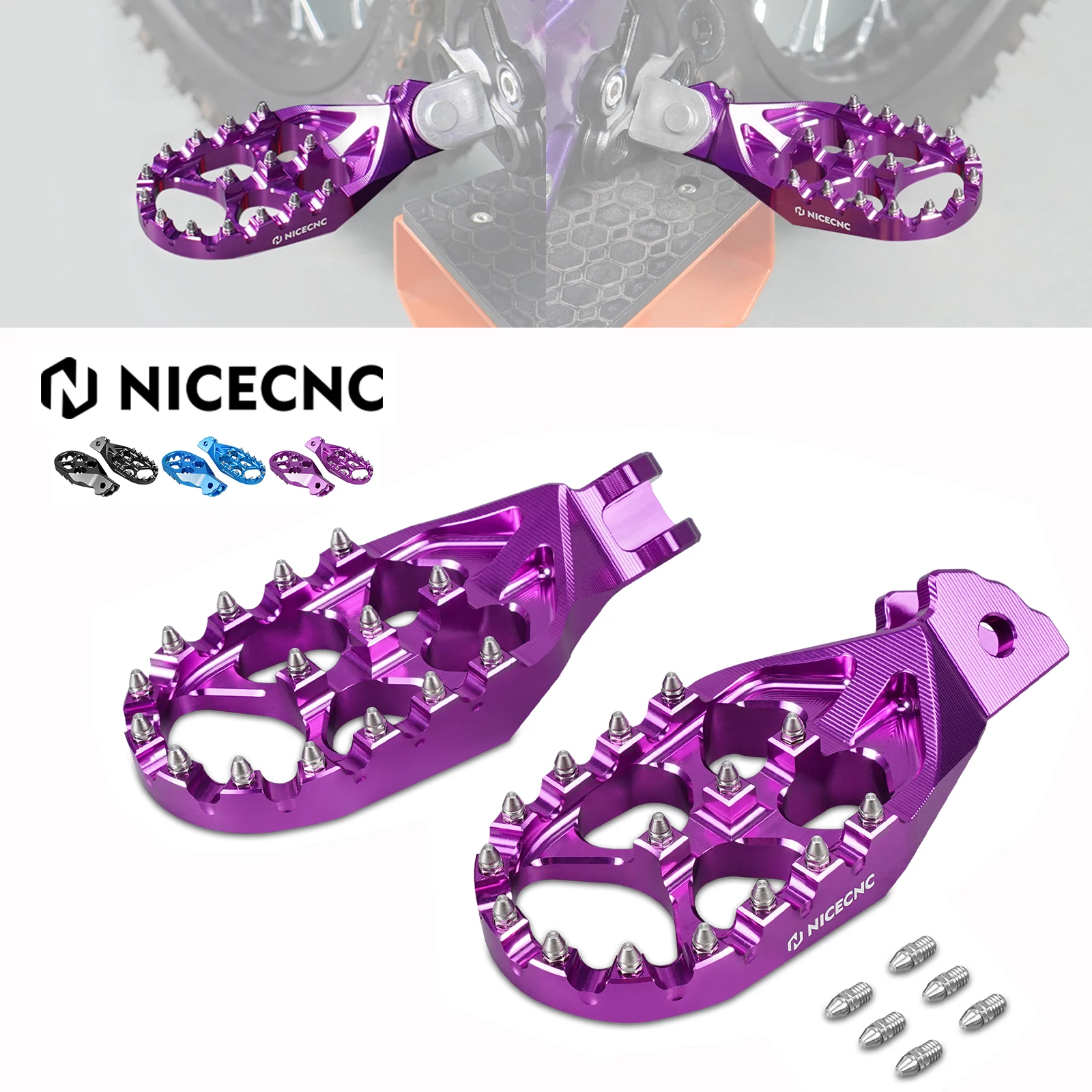 Для велосипеда Surron Light Bee X S L1E 2023 2024 детали Sur ron Segway X160 X260 NICECNC увеличенные подножки