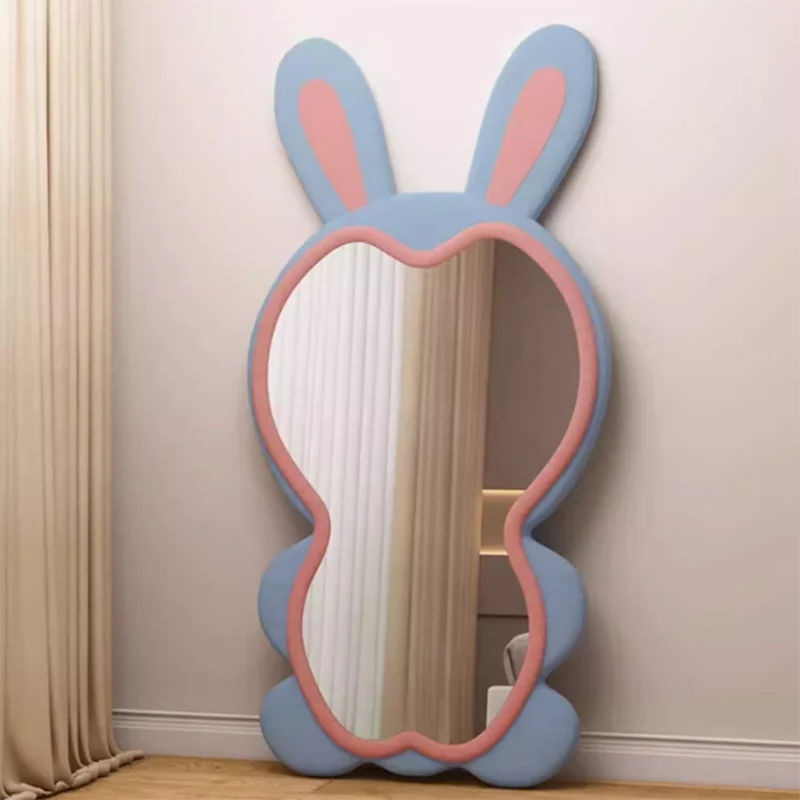 

Cute Full Body Mirror Living Room Irregular Art Modern Gift Mirror Girl Room Makeup Long Espejos Decorativos Decorative Mirrors