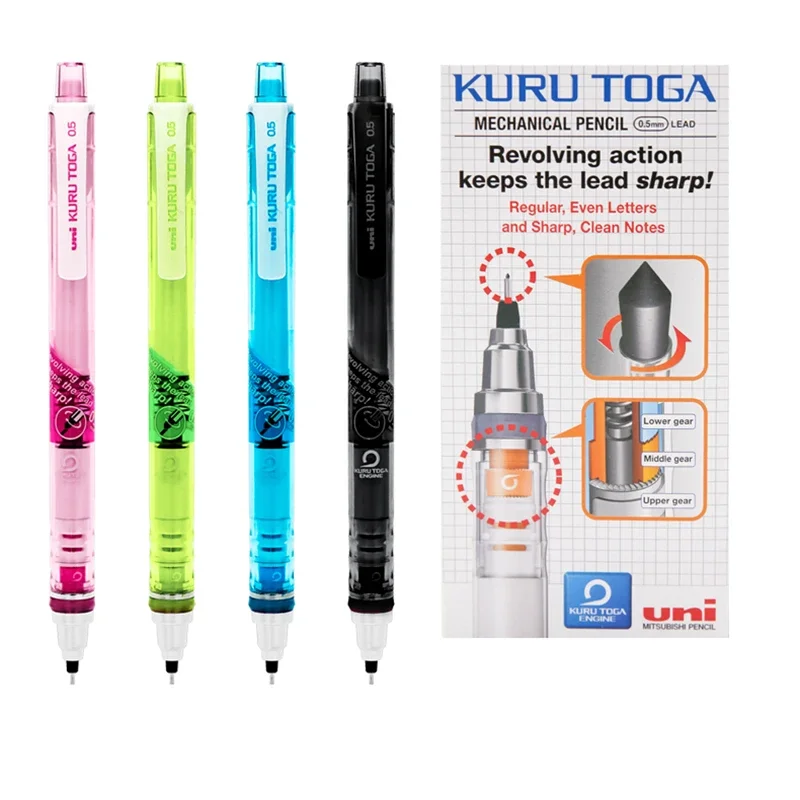 1 шт. вращающийся автоматический карандаш UNI Kurutoga фотомеханический легкий