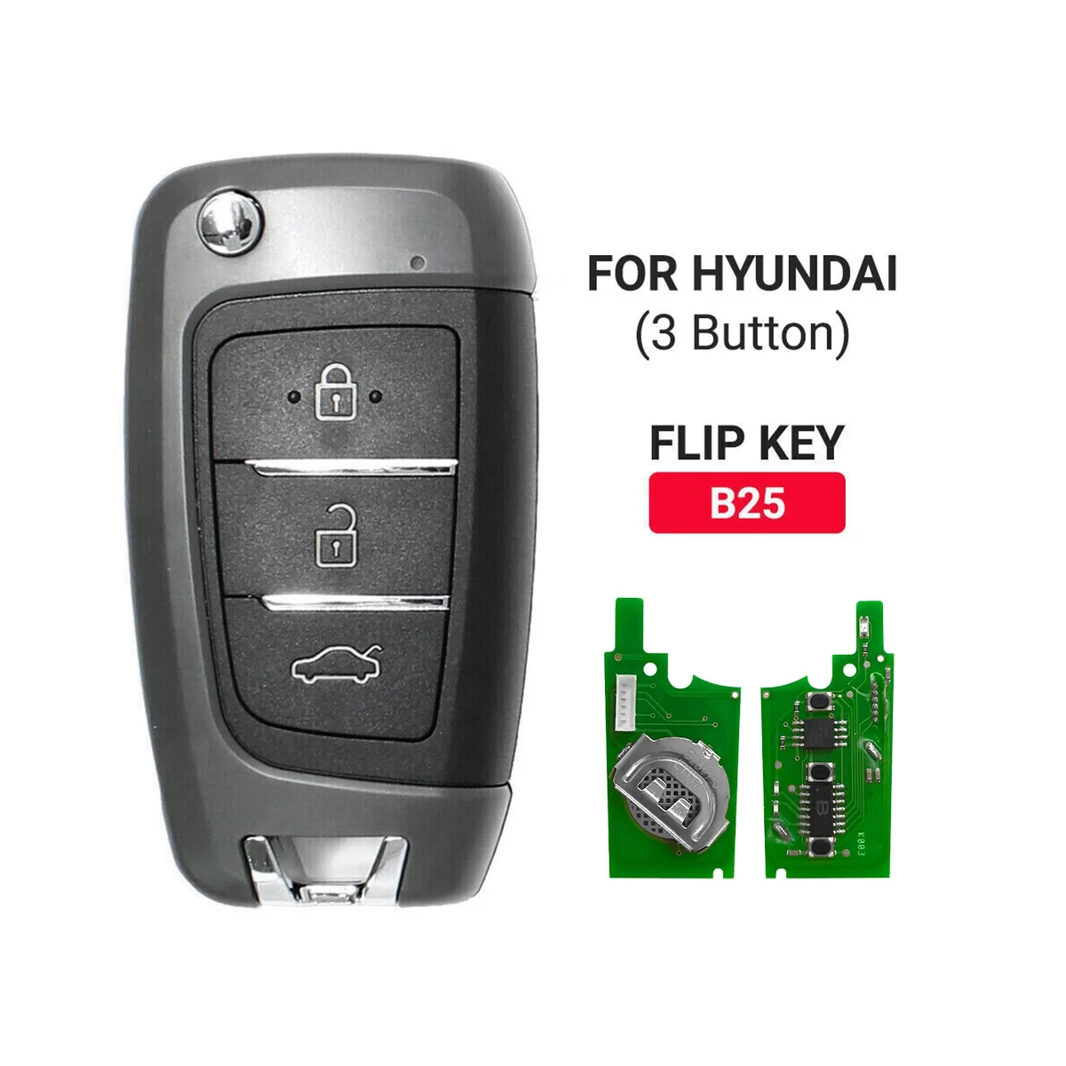 

KEYDIY B25 KD пульт дистанционного управления автомобильный ключ универсальный 3 кнопки для Hyundai стиль для KD900/KD-X2 KD MINI/ URG200 программатор