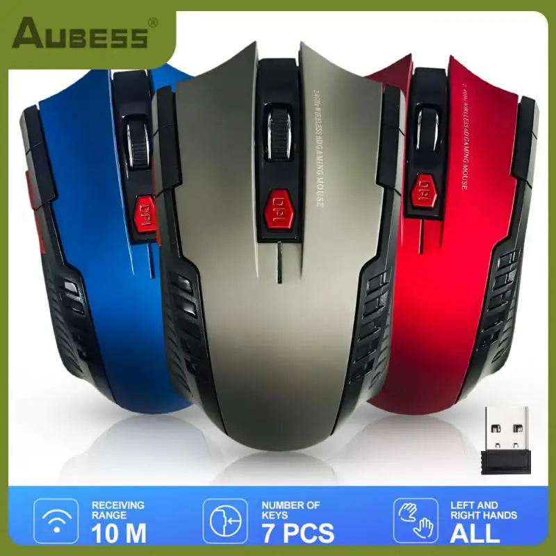 

Wireless Mouse Mini Adapter 1600dpi Computer Mouse 2.4ghz Optics Game Mouse Wireless Mouse For Laptop Pc Gamer Accessories 6 Key
