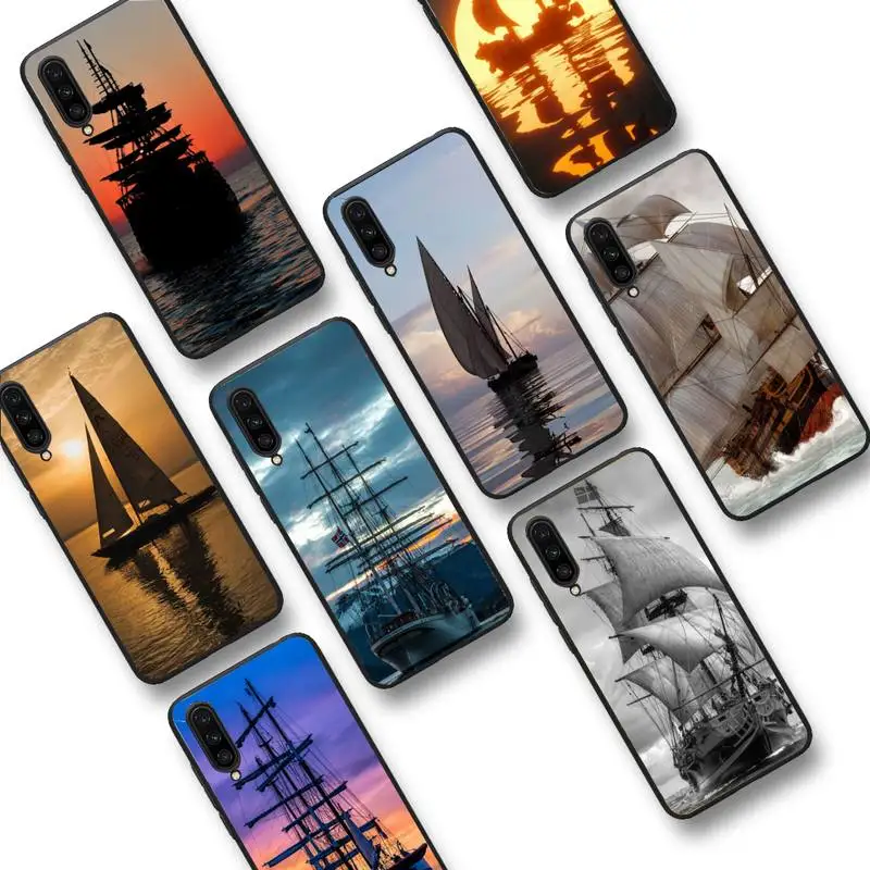 

Sailing Boat Phone Case for Samsung S20 lite S21 S10 S9 plus for Redmi Note8 9pro for Huawei Y6 cover