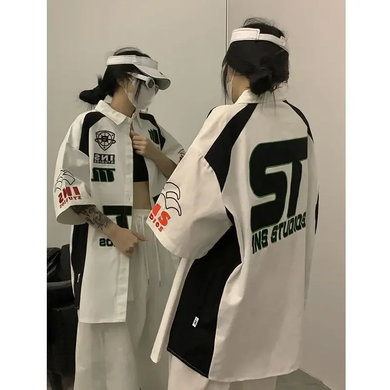 Женская футболка в корейском ретро стиле