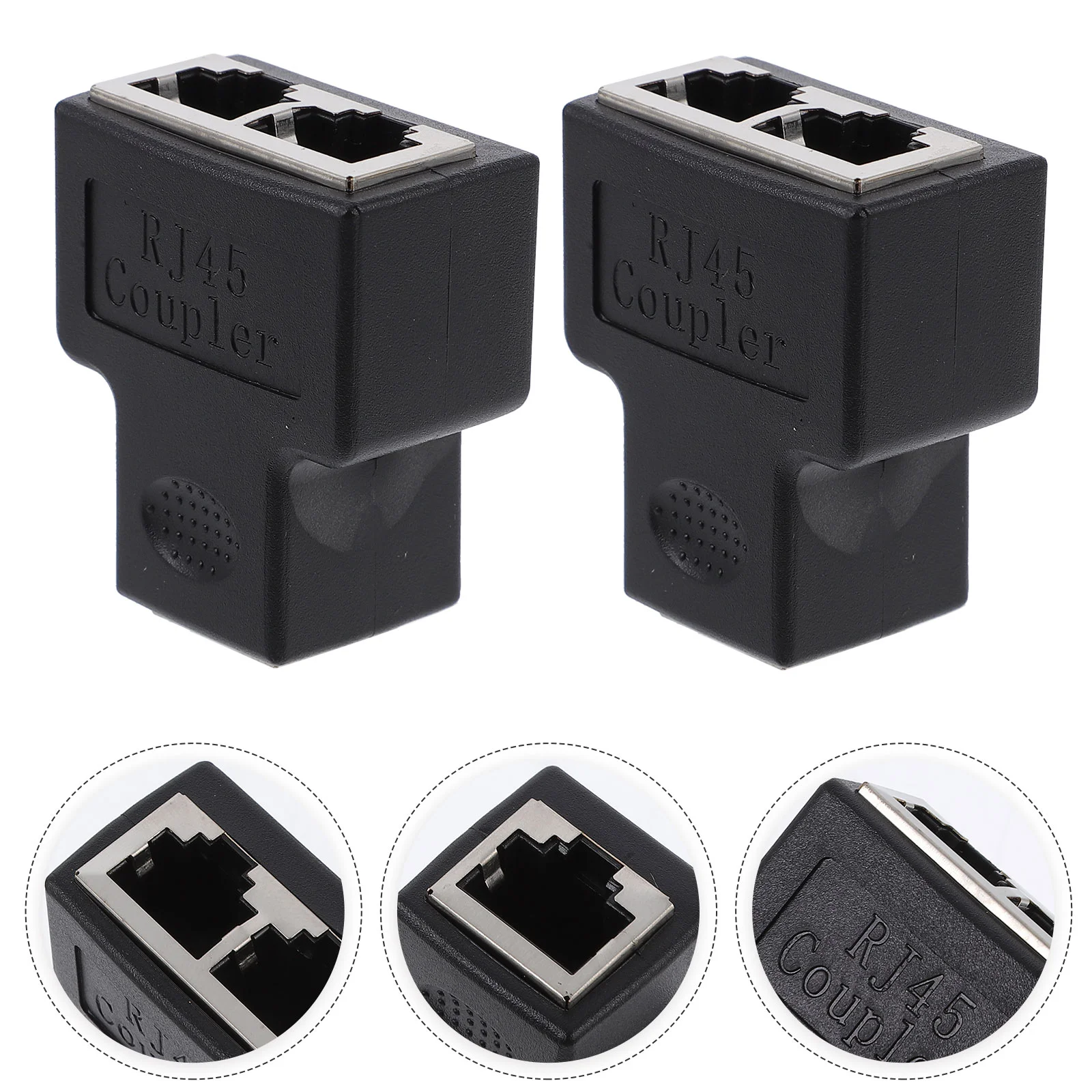 

Ethernet Splitter Rj45Network Port Plug Connectors Adapter Socket Connector Coupler Extender