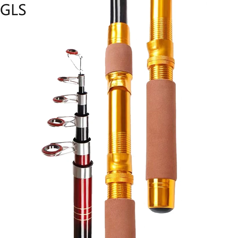 

GLS New Super Wear-Resistant FRP Sea Telescopic Rod 1.8M-3.6M Saltwater/Freshwater Trout Durable Fishing Rod