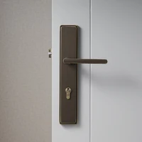 metal customized hardware accessories brass black door handle for bedroom