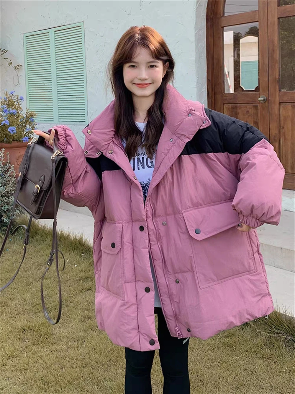 Американский Ретро пуховик в стиле