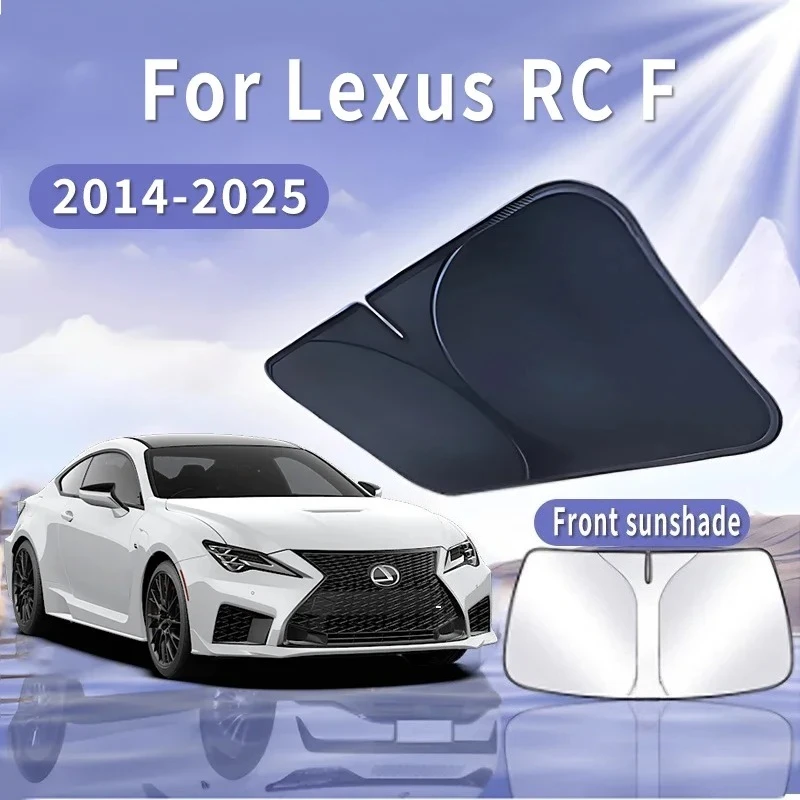 Фото Для Lexus RC F 2014 ~ 2025 2015 складной автомобильный солнцезащитный козырек на лобовое стекло, солнцезащитный козырек, теплоизоляция, летнее охлаждение, автоаксессуары №1
