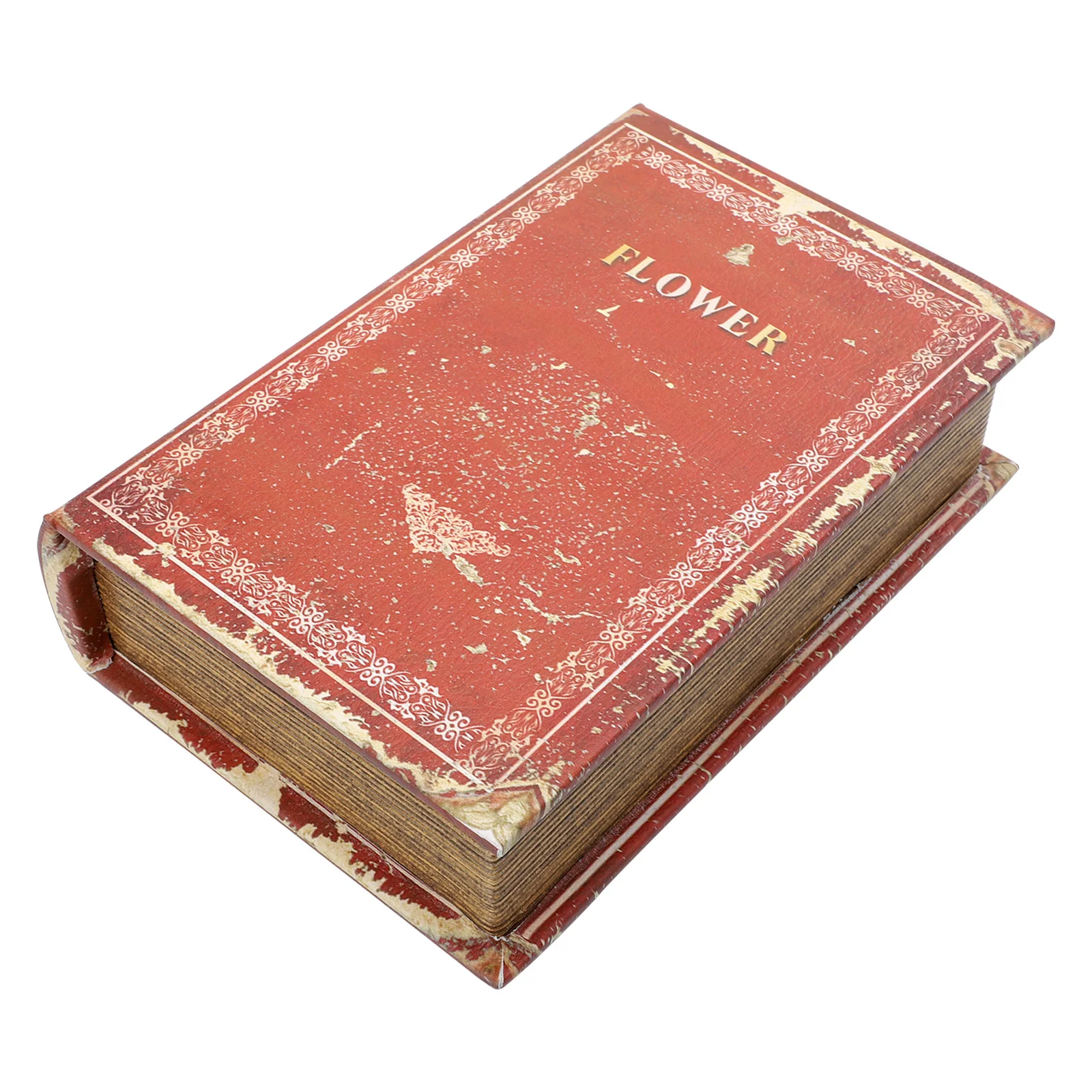 

Vintage Home Decor Decorative Book Box Holder Kids Jewelry Organizer Bookends Storage Invisible Wooden Treasure Bible