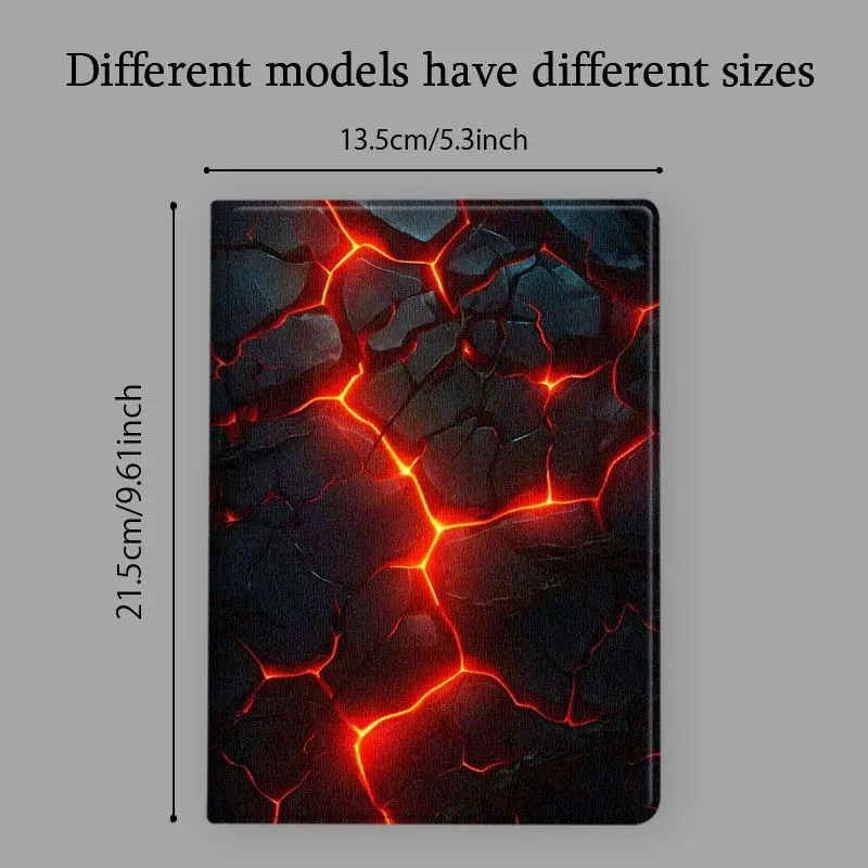 Фото Чехол для планшета Art Lava Cracked Fire Glow для Samsung Galaxy Tab S11 S10 S9 S8 S7 S6 A11 A9 A8 A7 10,5 10,4 Lite FE Plus Inch №5