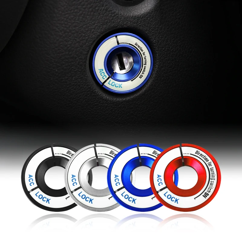 

Car Luminous Ignition Key Hole Ring Switch Decor Sticker For Volkswagen VW CC Lavida Bora Sagitar Golf 6 Scirocco New Beetle