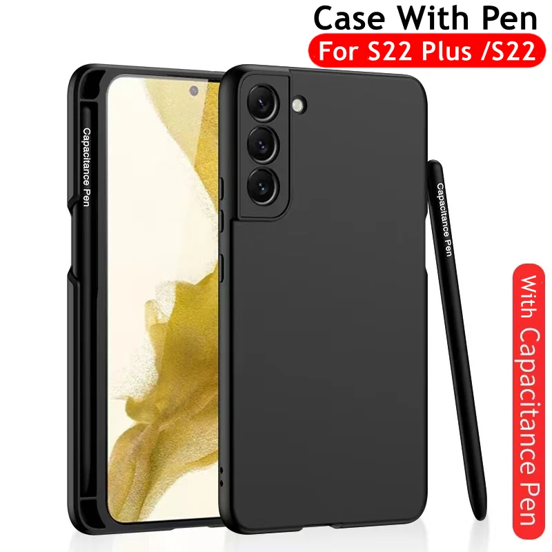 Тонкий жесткий чехол из поликарбоната с сенсорным экраном для Samsung Galaxy S22 Plus 5G