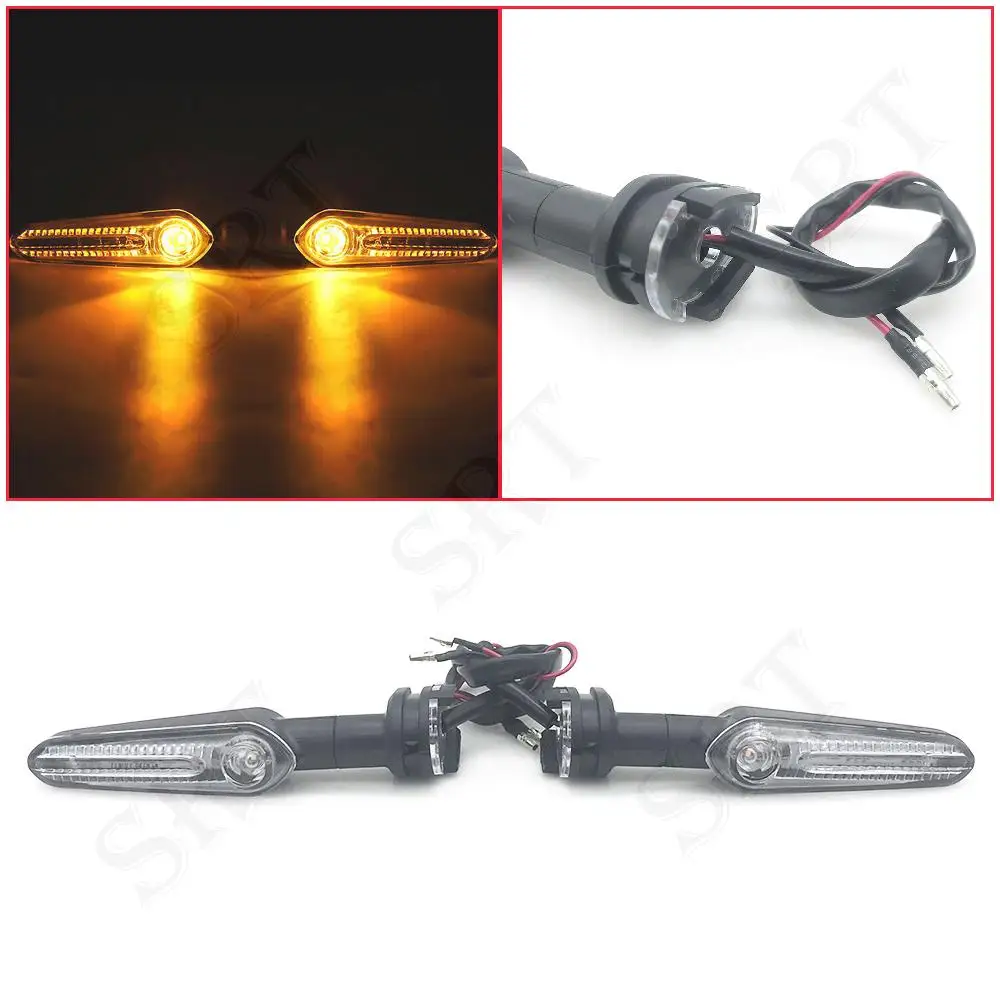 For Yamaha FZ MT 07 MT07 FZ07 Motorcycle Accessories Front Turn Signal Lights 12V LED Indicator Lamp MT-07 FZ-07 2014-2022