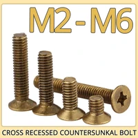 m2 m2 5 m3 m4 m5 m6 brass screws phillips flat head machine copper screw metric thread cross recessed countersunk metal bolt
