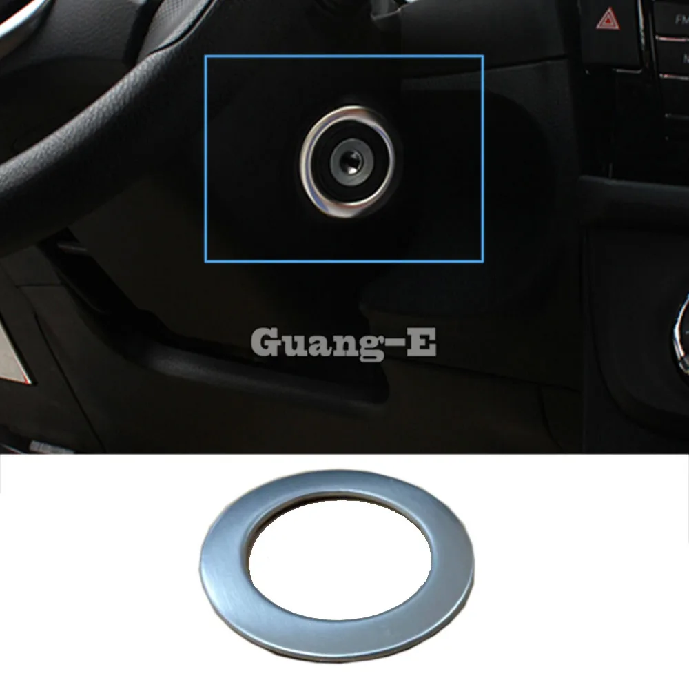 

Car stainless steel lamp key start engine Engine Start Stop Ignition Key Ring frame 1pcs For Toyota Corolla Altis 2017 2018 2019