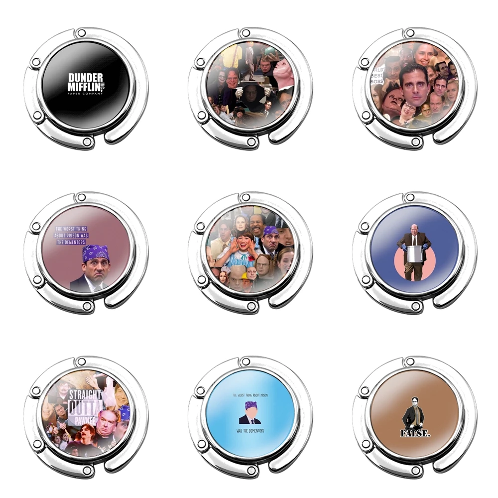 

Складной крючок для кошелька для женского стола, сумка для хранения, складной декоративный крючок для стола, дизайн товара, показать, что она говорит, красочный