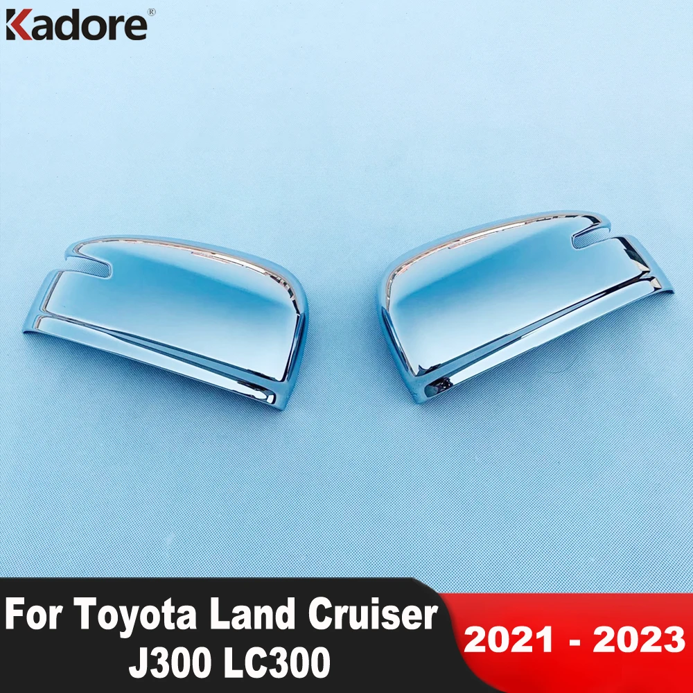 

Accessories For Toyota Land Cruiser J300 LC300 2021 2022 2023 Chrome Car Rearview Mirror Cover Trim Side Wing Covers Sticker