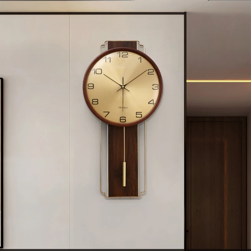 

Pendulum Quartz Unique Wall Clock Frame Craft Numbers Modern Bedroom Wall Clock Living Room Simple Wandklok House Deco WW50WC