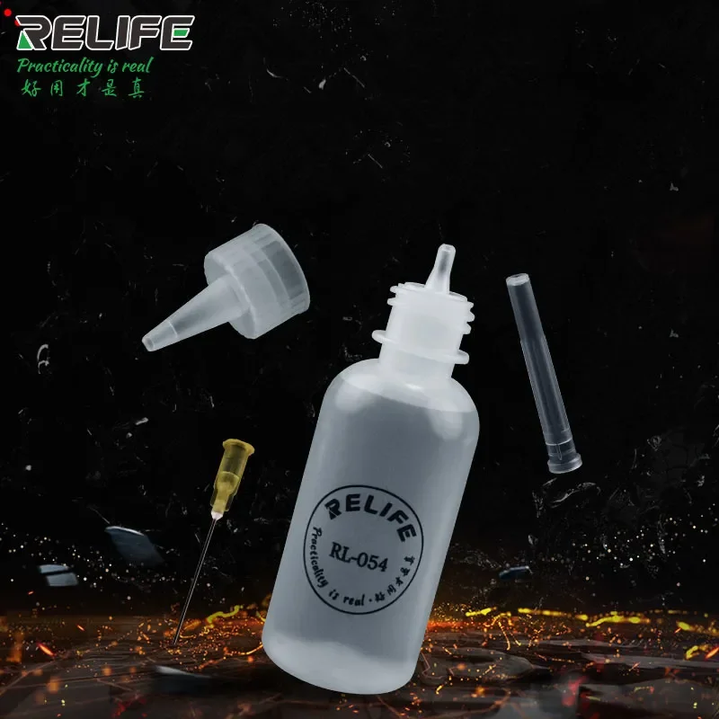 

Бутылка для растворителя Relife, 50 мл, промышленная игла, прочный герметичный флюс, спиртовое масло, пластиковые ручные инструменты для ремонта бутылок
