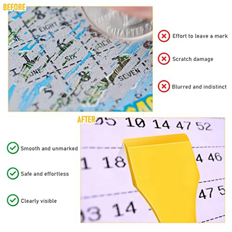 20 шт. пластиковый скребок брелок для ключей инструмент дряпания лотереи