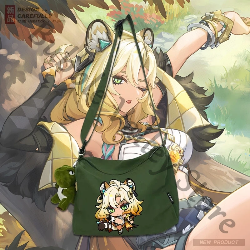 Холщовая сумка для косплея Genshin Impact Xilonen мультяшная versipacks сумки через плечо на