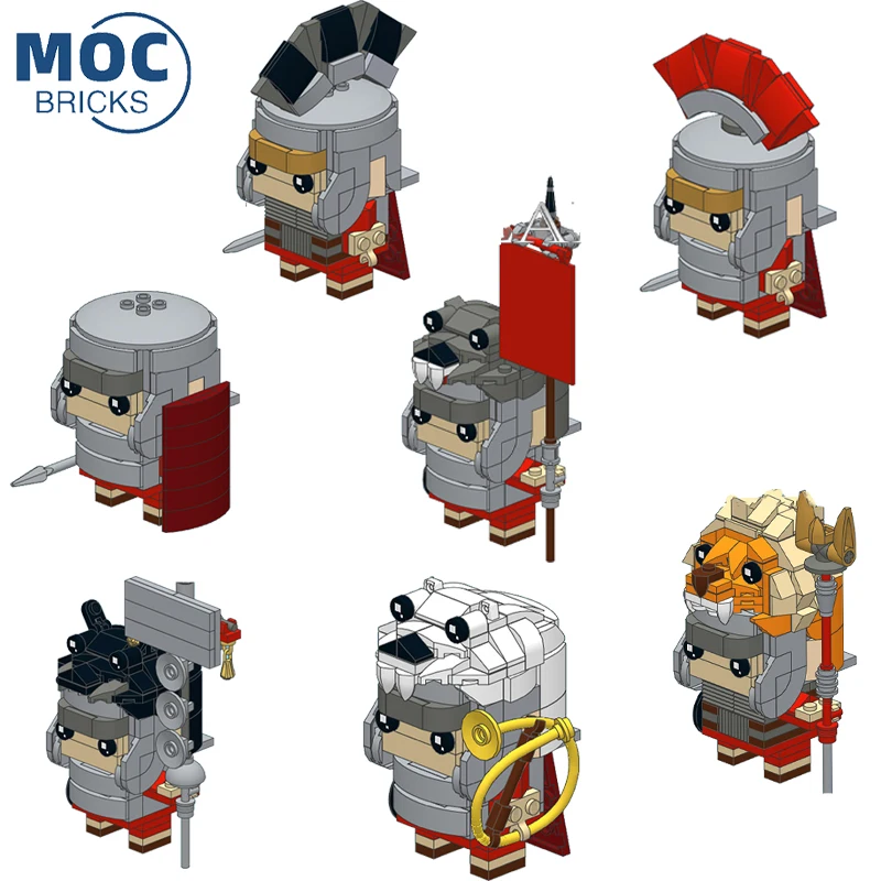 

Film Series Imperial Legion Armed Men Model Set Desktop Ornaments Assembled Building Blocks Children's Toys