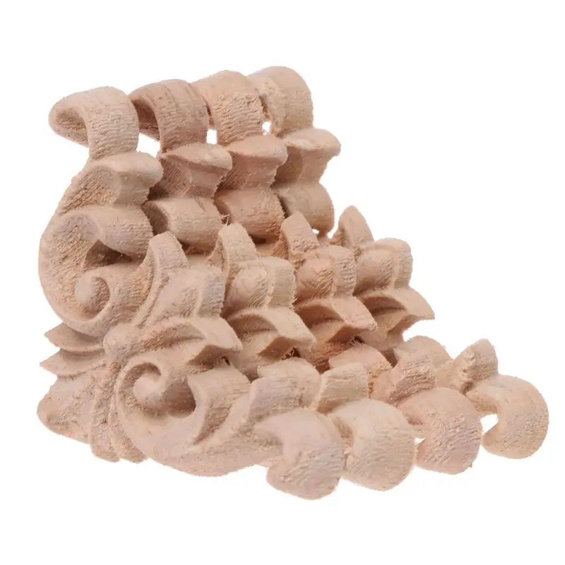 

4 шт./набор, деревянные резная аппликация