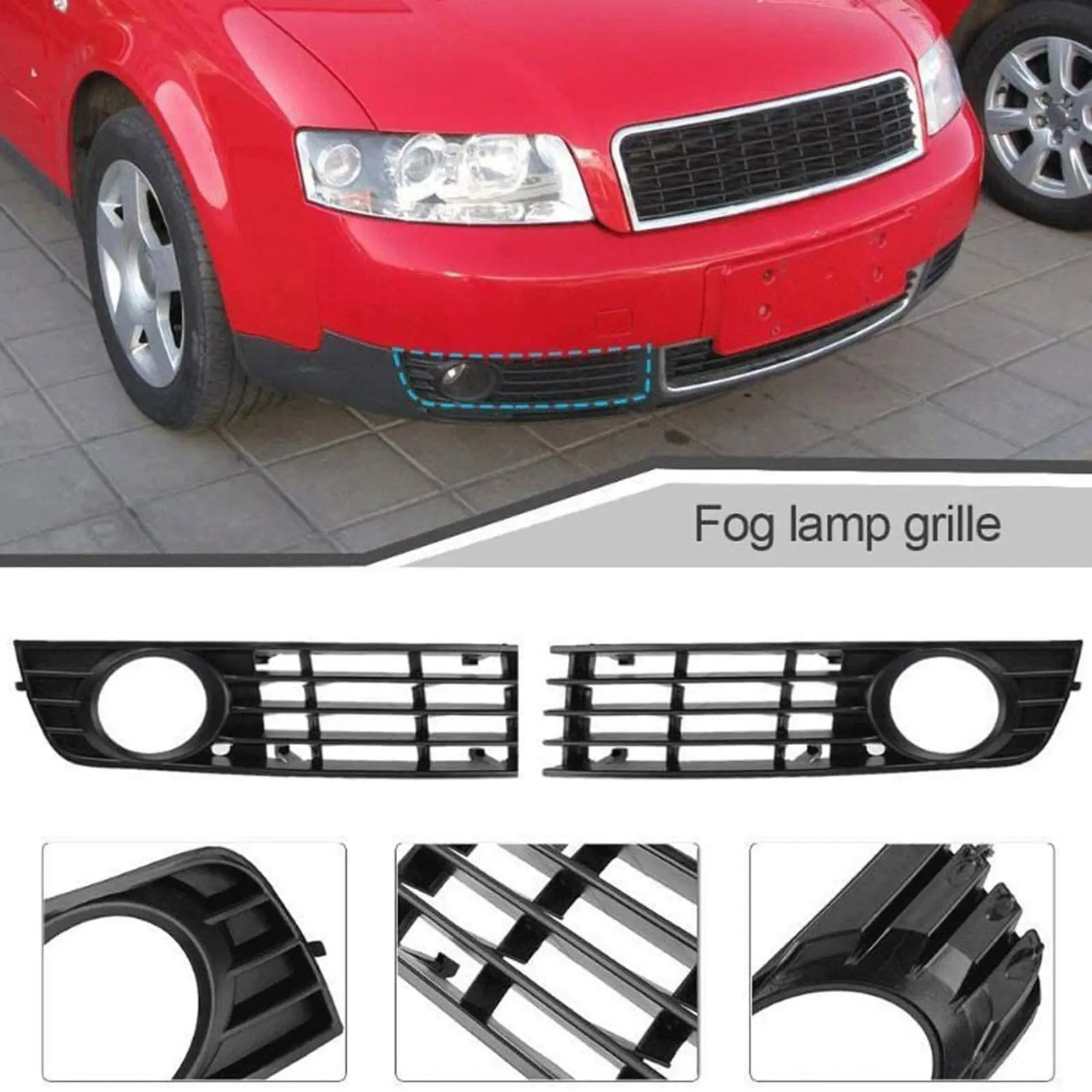 Передняя противотуманная фонарь передняя решетка для левой и правой