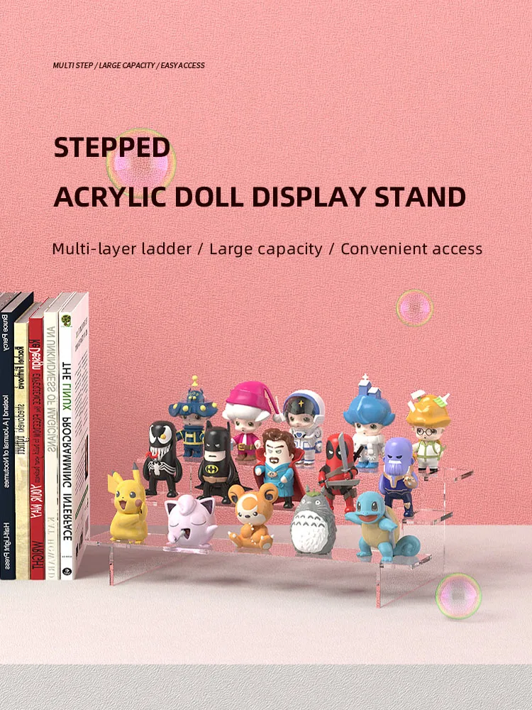 

Acrylic Transparent Multi-layer Ladder Doll Doll Two-dimensional Animation Car Model Blind Box Perfume Storage Display Stand