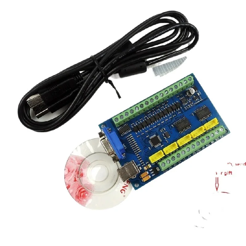 Обновление CNC MACH3 USB 5 осей 100 кГц USBCNC Гладкий Степпер коммутационная плата контроллера движения для гравировки с ЧПУ 12-24 В