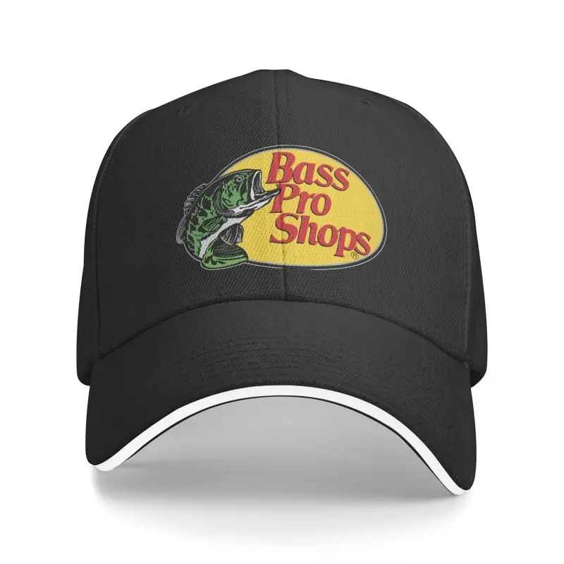 

Custom Bass Fishing Fisherman Baseball Cap Outdoor Women Men's Adjustable Fish Gift Dad Hat Summer