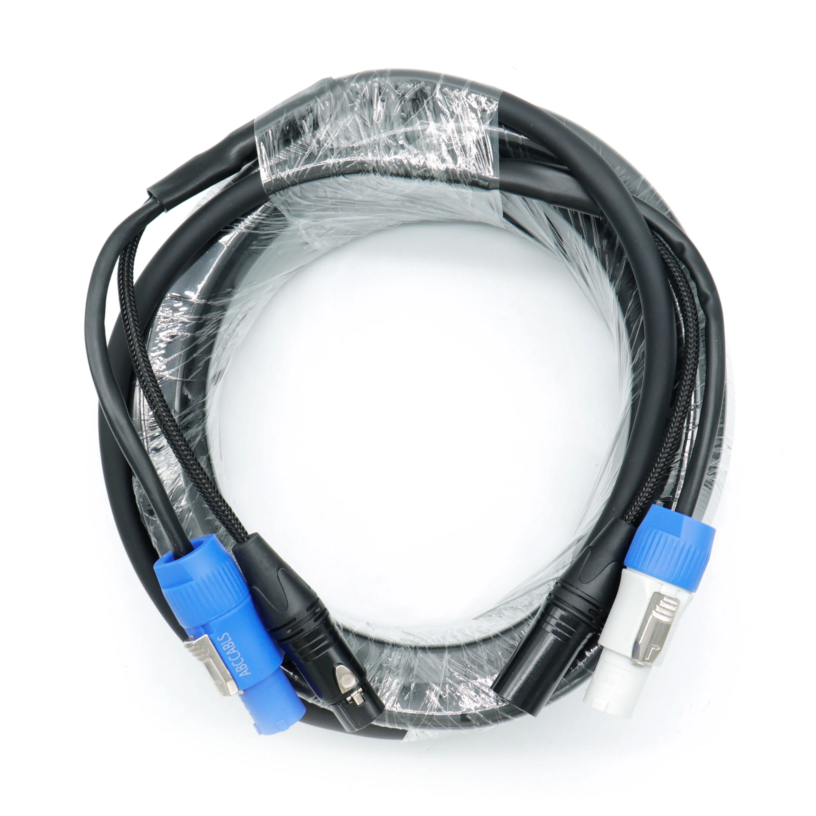 XC-PWC14-DMX10 PowerCon Blue-M к Grey-M + DMX-3 XLR-M XLR-F