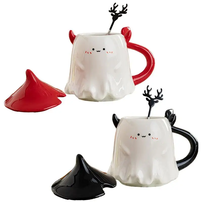 350 мл керамическая кружка на Хэллоуин с дьяволом восхитительный мультяшный