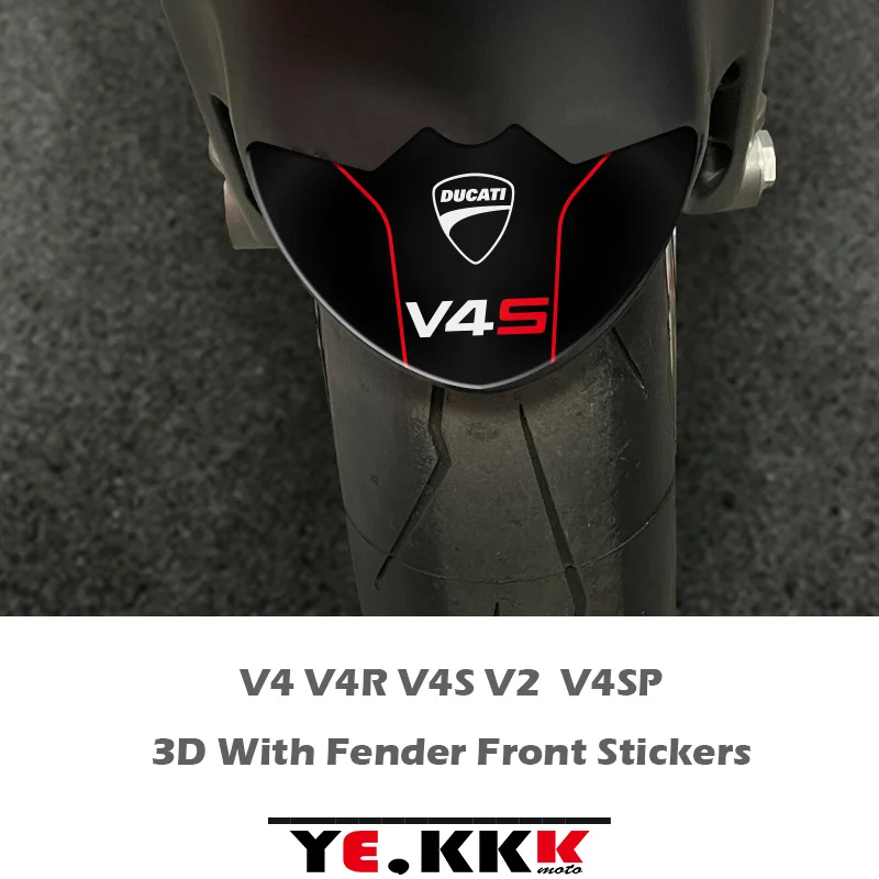 

For Ducati Streetfighter Panigale V4SP V4 V4R V4S 2018-2022 Fender Protection 3D Stereo Sticker Decal Logo