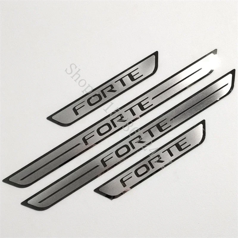 Для KIA Forte 2009 2010 2011 ~ 2023 накладка на порог из нержавеющей стали наклейка педаль