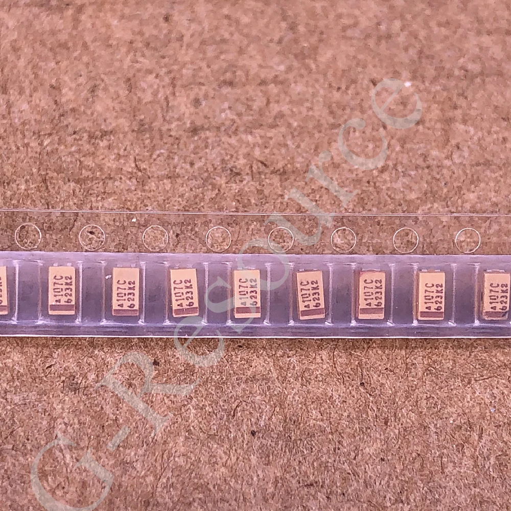 

(10pcs) TAJA107K016RNJ 16V 10UF Type A (1206) Chip Tantalum Capacitor