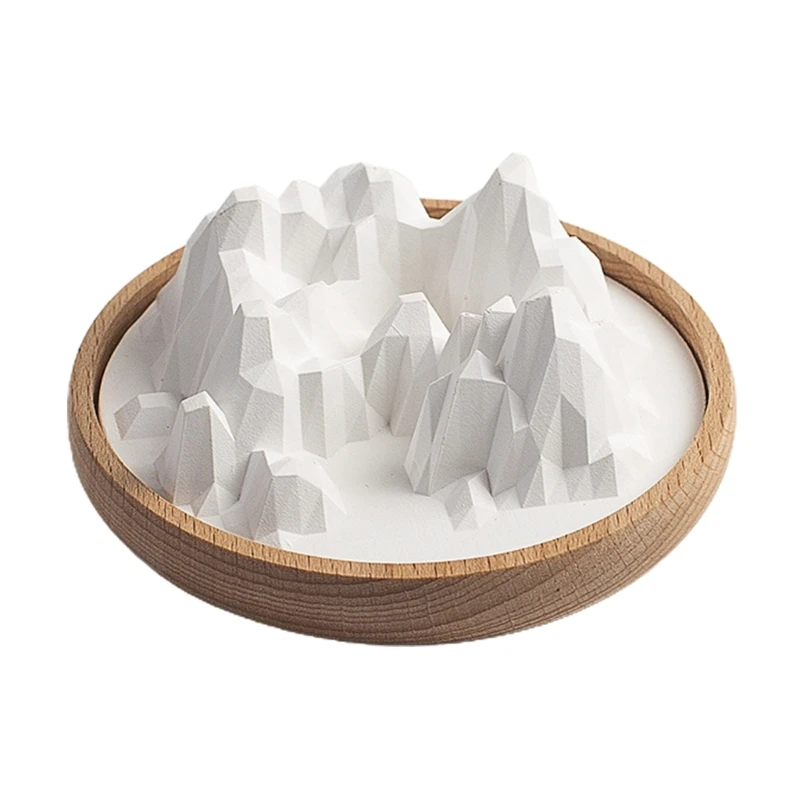 

E5BB Fragrances Diffuser with Hill Shape Decor for Home Holiday Gift Party Ornament