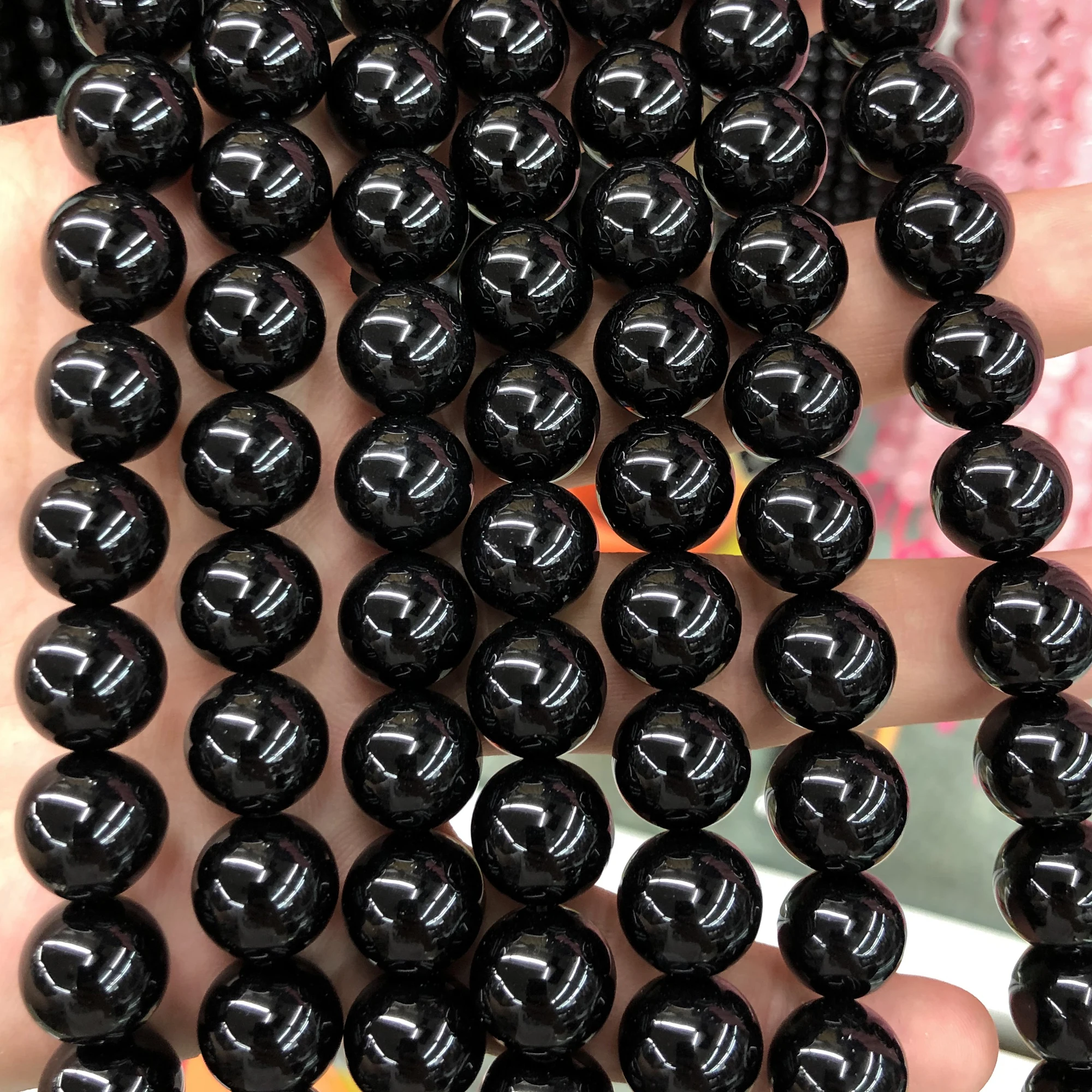 Бусины из натурального камня бриллианты круглые бусины драгоценного 4 мм 6 8 10 12 15