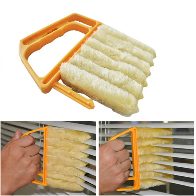 

Useful Microfiber Window Cleaning Brush Air Conditioner Duster Cleaner Washable Venetian Blind Blade Cleaning Cloth Window