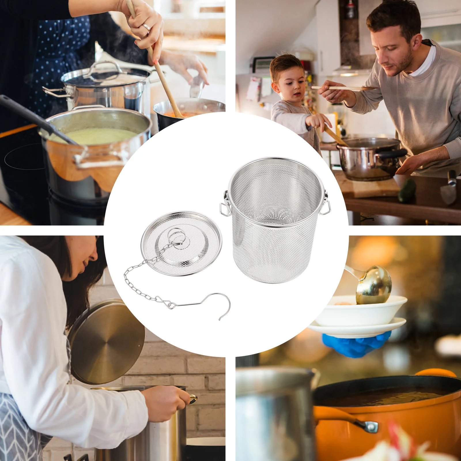 Расселенная индейка корзина из нержавеющей стали сито для заварки листового чая