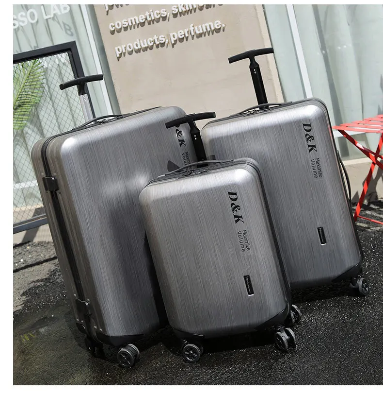 

SOLI2 Rolling Luggage Bag PC Shell & Trolley Case Travel Suitcase Wheels Free Metal Drawbar S12550-S12557