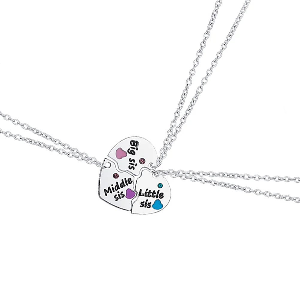 

1 Set Matching Heart Friendship Necklace Sister Puzzle Necklace Friendship Gifts