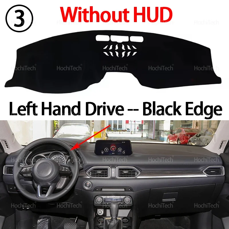 

Противоскользящий чехол для приборной панели, защитная накладка, автомобильные аксессуары, солнцезащитный ковер для Mazda CX-5 CX5 KF 2017 2018-2023