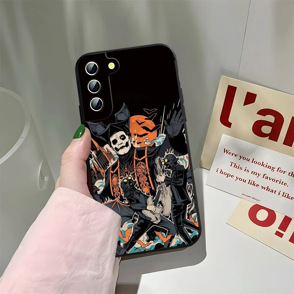 Чехол для телефона Ghost Heavy Metal Band Samsung Galaxy S23 S22 S24 S25 S21 Ultra Fe Plus A16 A34 A54 A24 A52 A53 M54 Cover